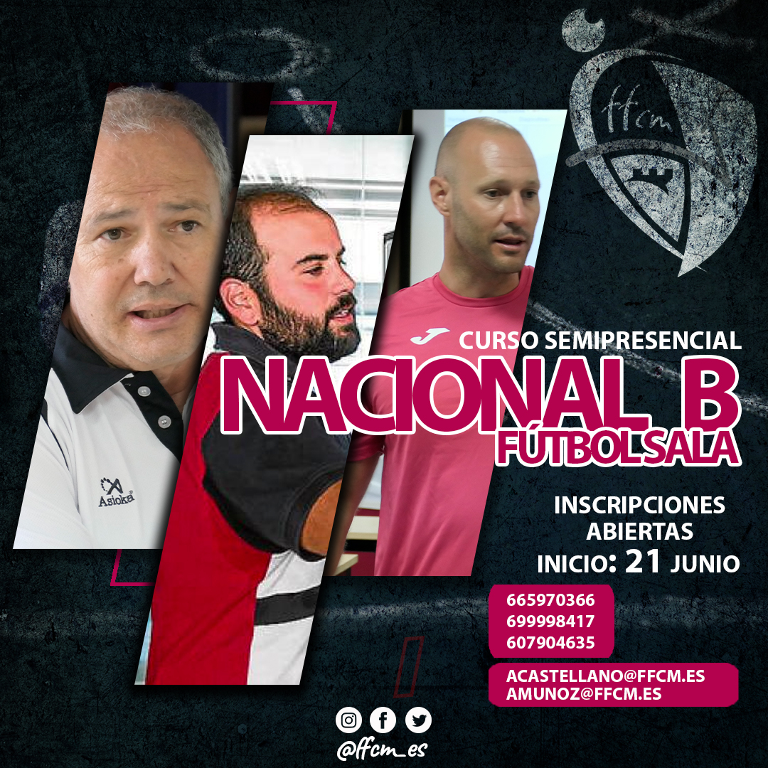 Federación Fútbol Castilla la Mancha-Curso "NACIONAL B" Fútbol Sala